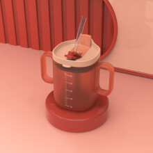 Giyblacko spill-proof cup with handle and lid 300ml