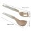 Ensemble de couverts de camping Giyblacko, ustensiles pliables et réutilisables 3