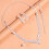Set di gioielli da donna con strass, oro rosa, 4 pezzi 4