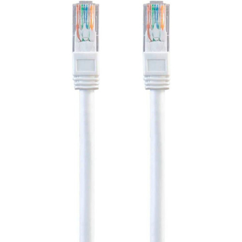 Καλώδιο Ethernet Patch Cat6 για εξωτερική χρήση - 50 πόδια - λευκό | RJ45 χωρίς εμπλοκές, 1