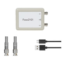 Fosc21C1 2-Kanałowy Oscyloskop USB PC, Częstotliwość Próbkowania 1 MHz, Przenośny Oscyloskop, Rozwój MCU