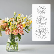 Fankiway Iron Flower Arrangement Stand Home Tool