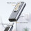 Magnetic USB C Adapter Type C/DC5521 to  2 Connector PD Quick Charge Adapter for  Air/Pro 4