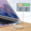 Magnetic USB C Adapter Type C/DC5521 to  2 Connector PD Quick Charge Adapter for  Air/Pro 6