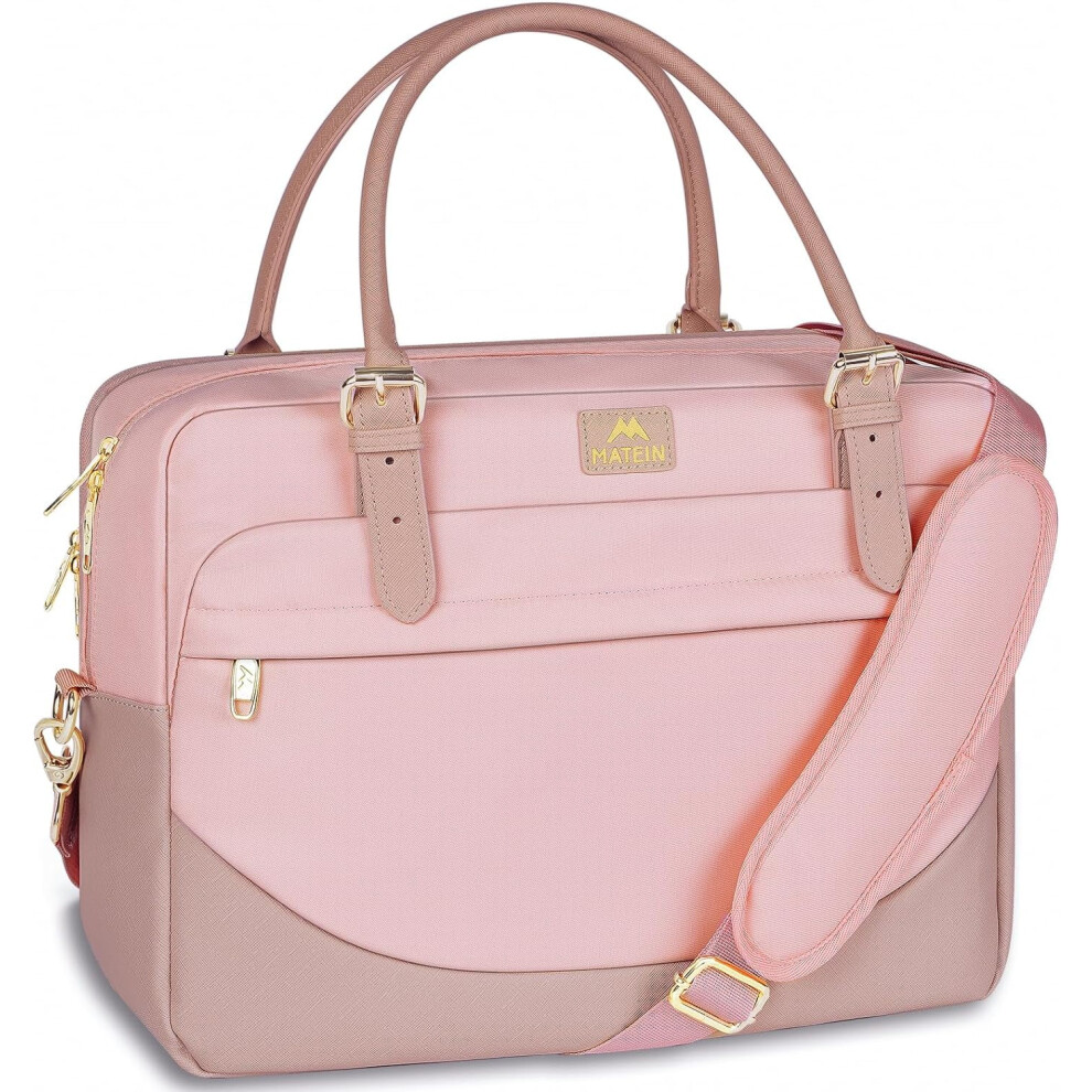 Women's Laptop Bag 15.6 Inch Water-Resistant Messenger Tote Pink 917087798976