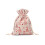 Christmas decoration storage bag linen snowflake drawstring 1