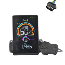 M5C-2 E-Bike LCD Display Meter Electric Scooter Speedometer LCD Panel UART for Mountain Electric Bike SM5PIN
