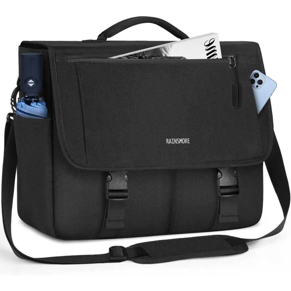 Men's Messenger Bag 15.6 Inch Water-Resistant Laptop Satchel 917087799652