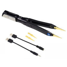 DT71 Pinça Digital Inteligente Testador SMD Medidor Diodo Resistor 10KHz Gerador de Sinal Auto Scan Display OLED