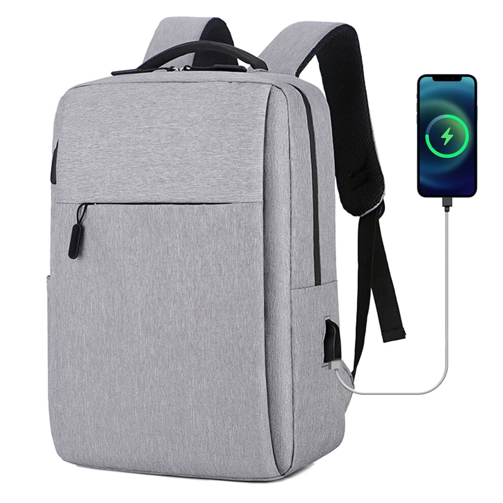 Travel Laptop Backpack Slim Lightweight For 15-Inch Laptop Grey 917087799836
