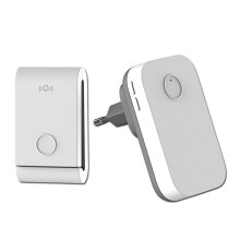 433 Mhz Self-Generating Wireless Doorbell 38 Ringtones Dingdong Doorbell Elderly Pager for Home EU-Plug