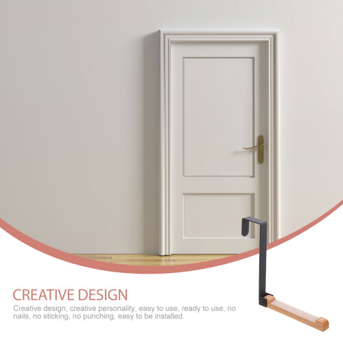 Towel Rack Door Hanger with Hooks 1 Pack 1