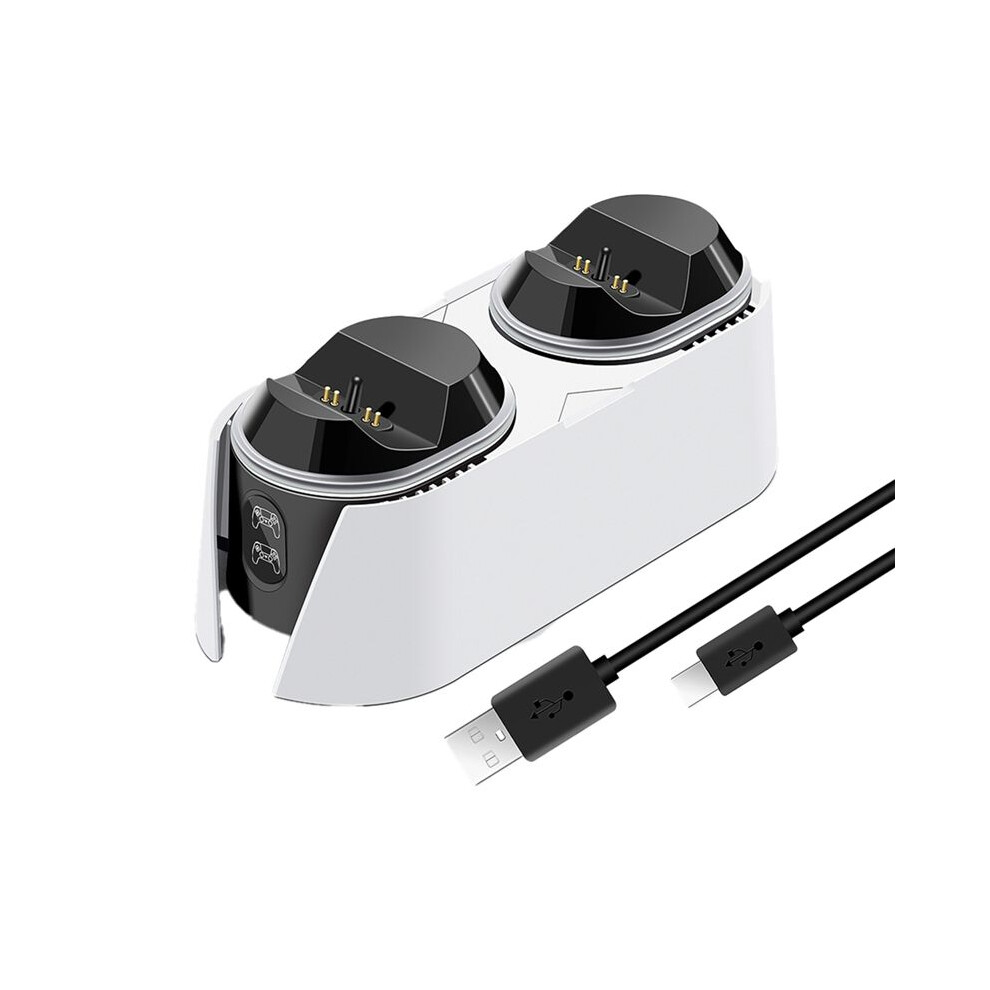 Photos - Cable (video, audio, USB) Dual Fast Charger for PS5 Controller Charger Station Charging Cradle Dock Station with LED Indicator for PS5 Dualsense