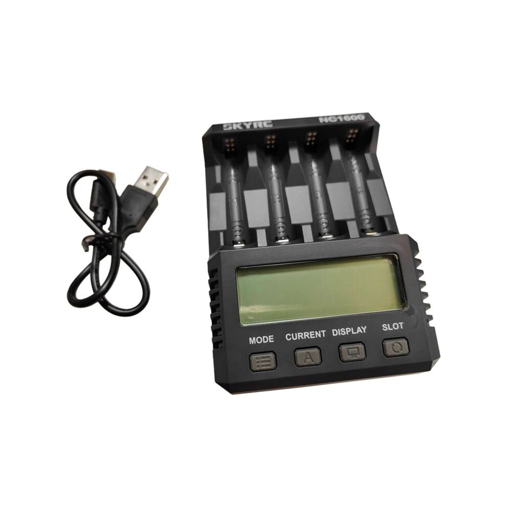 Skyrc Nc1600 Battery Charger Aa/Aaa Nimh Nicr Battery Charger With Analyzer Portable Utility Charger 4711592928592