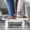 Tabouret de toilette portable blanc compact et robuste 6
