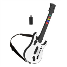 Bezprzewodowy Kontroler Gitarowy 2.4G na PC dla PS3 Kompatybilny z Grami Clone Hero Rock Band Remote Joystick Konsola Biała