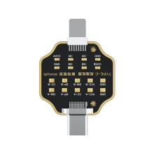 Placa de Teste de Plugue Traseiro de Telefone Móvel Sem Remoção Testador de Inserção de Cauda para Tipo C Ferramenta de Detecção de