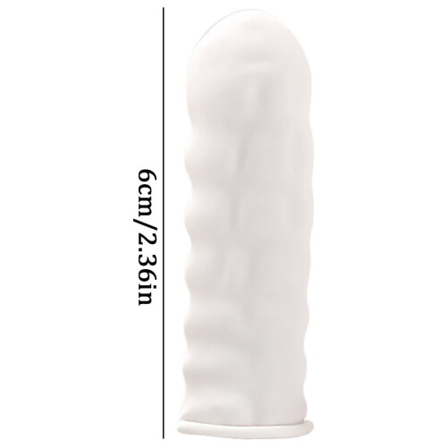 Anti-static latex finger cots white 200 pcs 2
