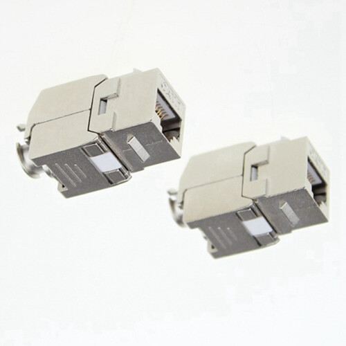 5Pcs Network RJ45 Cat7  Jack Module 360 Degree Full Shielded RJ45 Socket to LSA Tool-Free Termination 2