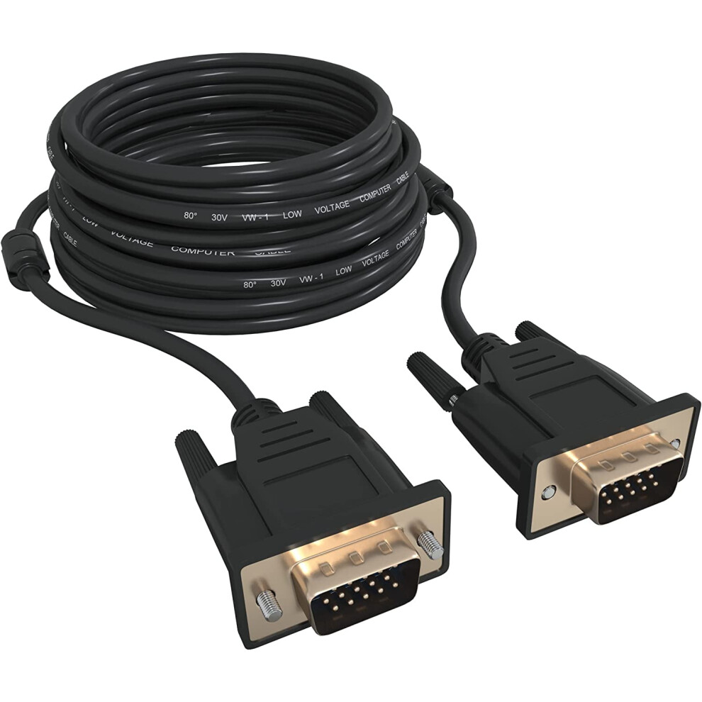 Vga Cable 30 Feet 15-Pin For Computer Monitor Projector 9336866014068
