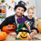 Halloween slikpose jute græskar design 10 stk 6