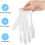 Guantes de jardinería de algodón blanco (12 pares) 3