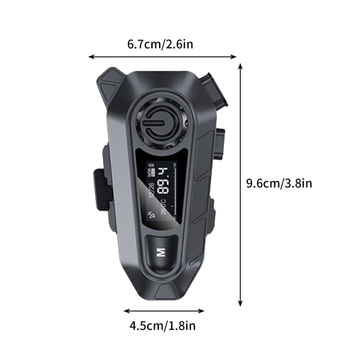 LED digitalt display Bluetooth motorsykkelhjelm headset 1
