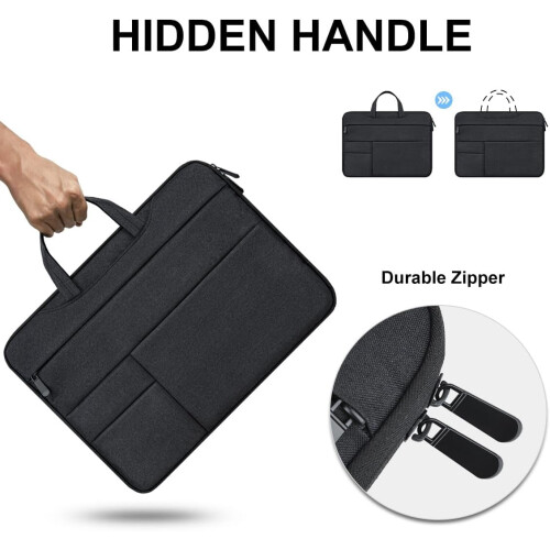 Capa protetora para laptop de 15,6 polegadas com vários bolsos para MacBook Pro de 15 e 16 polegadas. 2