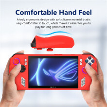 Per Console di Gioco Portatile Ally Custodia Protettiva nel Silicone All-Inclusive Custodia Protettiva Antigoccia Portatile,Rosso