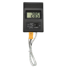 Termometro Digitale LCD TM-902C Nero Tipo K con Sonda Termocoppia per Uso Industriale.