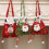 Large Christmas gift bags oversized Santa storage 6 pcs 8
