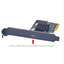 PCIe zu Type-C PCI Express PCI-E 4X zu USB3.2 GEN2X2 20Gbps TYPE-C Erweiterungskarte ASM3242 Adapter