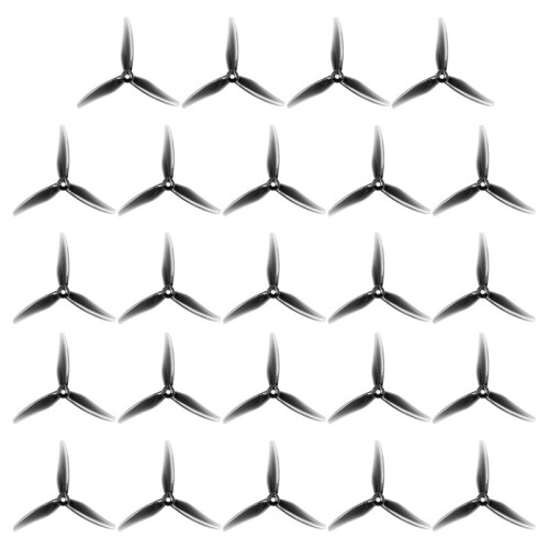 24 Peças 51466 V2 FPV Hélice 5 Polegadas 3 Lâminas Hélice Drones Hélice para FPV RC Racing Drone Cinza