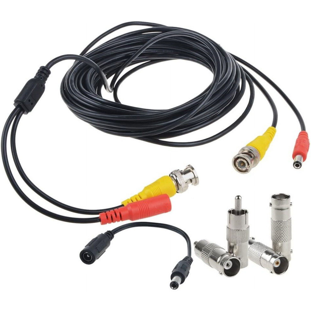 Bnc Video Power Cable For Cctv Surveillance 25 Ft 9336866014563
