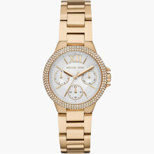 Michael Kors MK6844 Mini Camille Chronograph White Gold Ladies Watch
