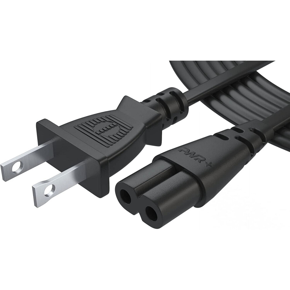 Tv Power Cord 6 Ft 2-Prong Ac Wall Plug 9336866014501