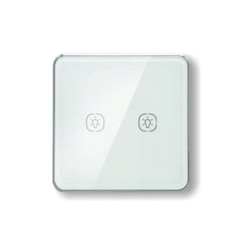Zigbee Light  with Aluminum Frame Glass Touch  Work with Tuya Alexa Home Assistant Control 2 Way
