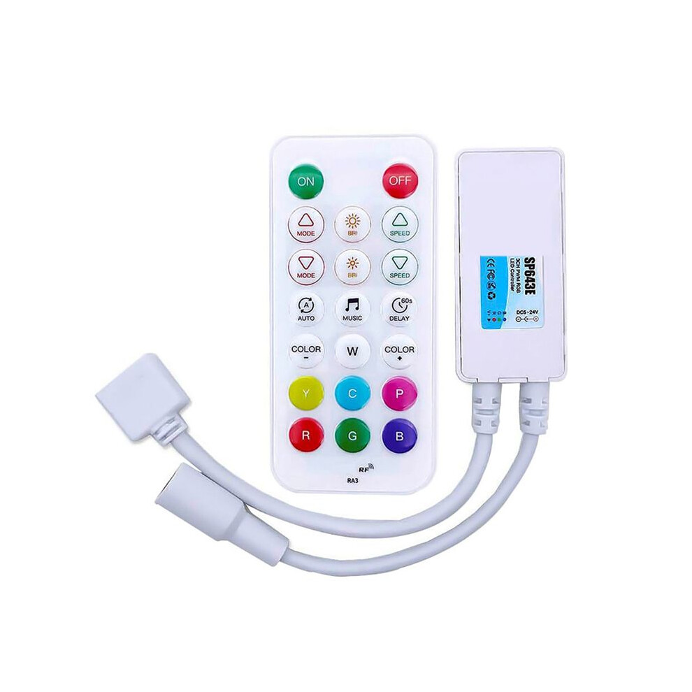 Sp643e 24V Pwm 2.4G Rf Remote Led Controller For Dim Cct Rgb Rgbw Rgbcct Led Strip 4713334236477