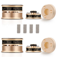 HiFi-Ljudhögtalarstativ Fotdyna Anti-Stötdämpare Spike Isolation Fötter för Preamp-Högtalare Vinylskivspelare Guld