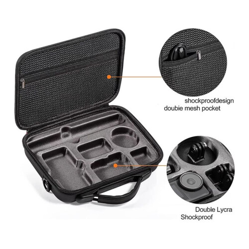 Portable Camera Case for  Action 3/4/5 Pro - Travel Storage Bag with Protective Padding, Camera Accessories 2
