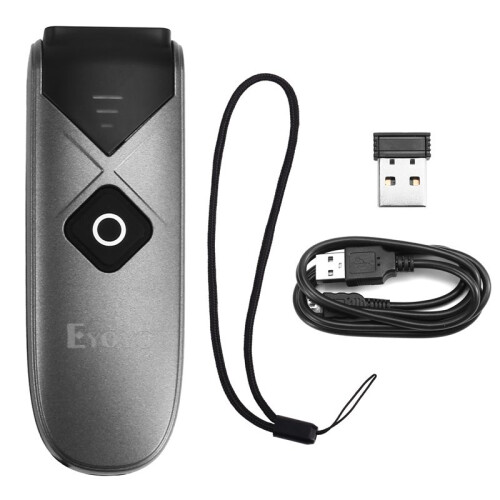Eyoyo  Portable 1D 2D  2.4G Barcode Scanner QR Code Screen Image Reader
