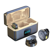 Trådlös Lavalier-Mikrofon med Magnetisk Design och Brusreducering för IOS och Android Audio Video Recording