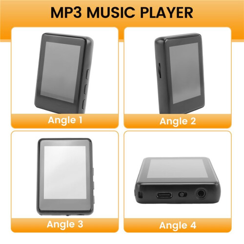 Touch MP3 MP4 Music Player com Alto-Falante 2,4 Polegadas IPS Touch Screen TF Card Lossless Audio E-Book 2