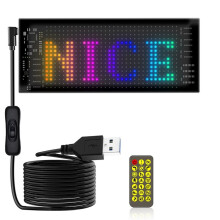 LED-Matrixpaneel Programmeerbaar Flexibel Scherm IP65 Display Animatie Bericht Scrollend Teken APP Controle Auto'S Winkelbalk,A
