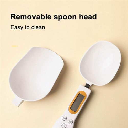 Electronic Kitchen Scale Measuring Spoon with LCD Display Kitchen Scale Type-C Charging Model Weighing Range 0.5-1000g B CN Plug 2
