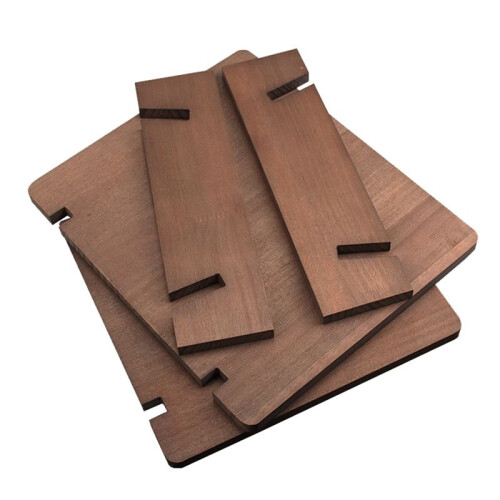 Vinyl Record Storage Holder Solid Wood Stand Desktop Display Music Record Collection 2