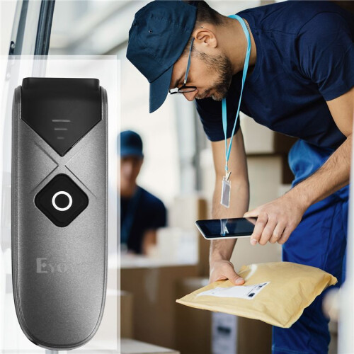 Eyoyo  Portable 1D 2D  2.4G Barcode Scanner QR Code Screen Image Reader 1