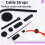152 Pcs Cable Management Cord Organizer Kit, Include Self Adhesive Cable Organizer Clips, Cable Sleeves Management Clips 3
