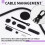 152 Pcs Cable Management Cord Organizer Kit, Include Self Adhesive Cable Organizer Clips, Cable Sleeves Management Clips 4