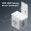 WiFi  Light  Glass Touch Control Fireproof No Neutral Wire Required Remote Control Work,4-Way Rectangular 4